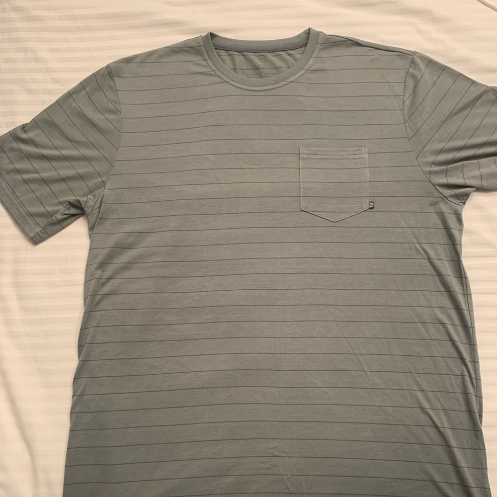 Free Fly - Crew neck pocket tee XL